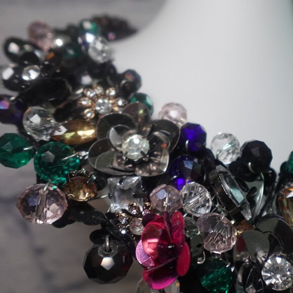 Vintage Aldo floral statement necklace - Picture 5 of 15